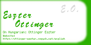 eszter ottinger business card